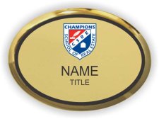 (image for) Champions School of Real Estate Oval Executive Gold badge