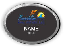 (image for) Beachline Real Estate Oval Executive Silver Other badge