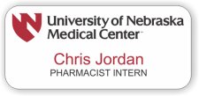(image for) University of Nebraska Medical Center Standard White badge