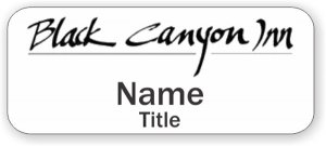 (image for) Hobert Office Services, Ltd. Standard White Badge - Black Canyon Inn