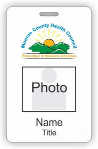 (image for) Monroe County Health Council Photo ID Vertical badge