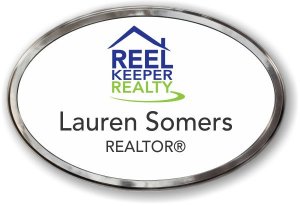 (image for) Reel Keeper Realty Oval Prestige Polished badge