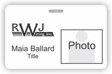 (image for) RWJ WIRING INC Photo ID - Horizontal badge