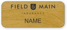 (image for) Field & Main Insurance Standard Alder Laser Engraved badge