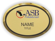 (image for) ASB Financial Oval Executive Gold badge