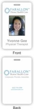 (image for) Farallon Home Health Care Photo ID Vertical Double Sided badge