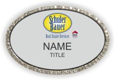 (image for) Schuler Bauer ERA Oval Bling Silver badge