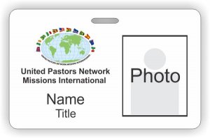 (image for) United Pastors Network-Missions International Photo ID Horizontal badge