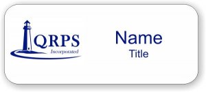 (image for) QRPS, Inc. Standard White badge