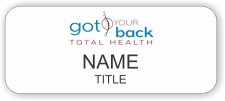 (image for) Got Your Back Total Health Standard White badge