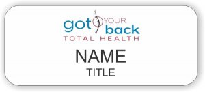 (image for) Got Your Back Total Health Standard White badge