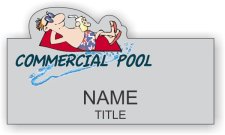 (image for) Commercial Pool Shaped Silver badge