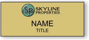 (image for) Skyline Properties Standard Gold Square Corner badge