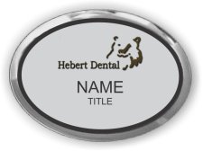(image for) Hebert Dental Oval Executive Silver badge
