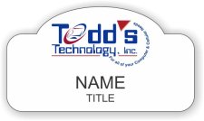 (image for) Todd's Technology Shaped White badge