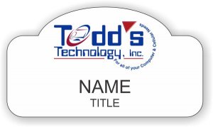 (image for) Todd\'s Technology Shaped White badge