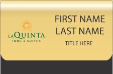 (image for) La Quinta Gold Pocket Name Badge