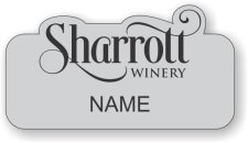 (image for) Sharrott Winery Shaped Silver badge