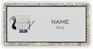 (image for) Hair Bent Salon Bling Silver badge