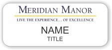 (image for) Meridian Manor Standard White badge
