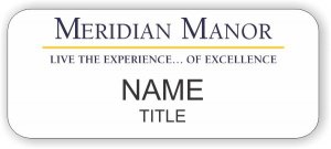 (image for) Meridian Manor Standard White badge