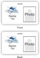 (image for) Angelic HealthCare Photo ID Horizontal Double Sided badge