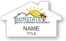 (image for) Sunstate Realty & Property Mgmt. Shaped White badge