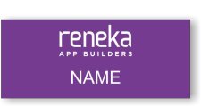(image for) Reneka Standard White Square Corner badge