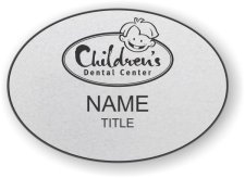 (image for) Children's Dental Center Oval Silver badge