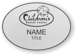 (image for) Children\'s Dental Center Oval Silver badge