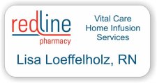 (image for) Redline Pharmacy White Rounded Corners badge
