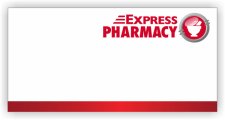 (image for) Express Pharmacy White Logo Only Square Corners badge