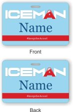 (image for) Iceman ID Horizontal Double Sided badge