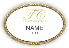 (image for) TC Coastal Events Oval Bling Gold Other badge