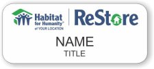 (image for) Habitat for Humanity Standard White badge