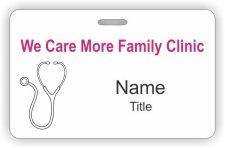 (image for) We Care More Family Clinic ID Horizontal badge