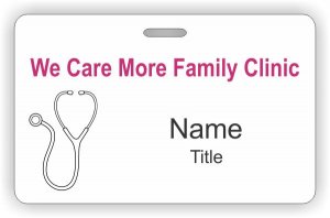 (image for) We Care More Family Clinic ID Horizontal badge