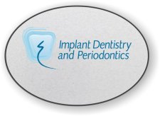 (image for) Implant Dentistry and Periodontics Oval Silver badge