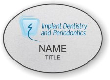 (image for) Implant Dentistry and Periodontics Oval Silver badge