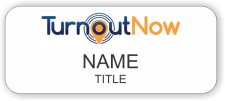 (image for) TurnoutNow Standard White badge