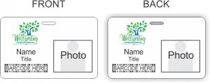 (image for) Wellspring Counseling Services Barcode ID Horizontal Double Sided badge