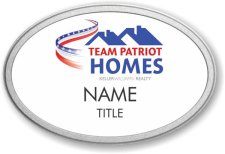 (image for) Team Patriot Homes Oval Prestige Pebbled badge