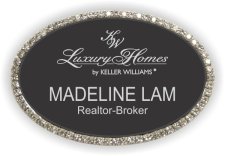 (image for) Linear Home Loans Oval Bling Silver Other badge