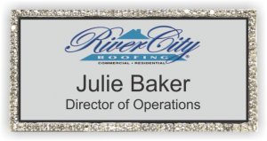 (image for) River City Roofing Bling Silver badge