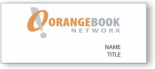 (image for) OrangeBook Network Standard White Square Corner badge