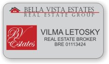 (image for) Bella Vista Estates Shaped Silver badge