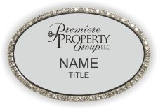 (image for) Premiere Property Group, LLC Oval Bling Silver badge