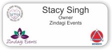 (image for) Zindagi Events Standard White Badge (Style B)
