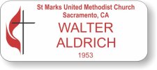 (image for) St Mark's United Methodist Church Standard White badge