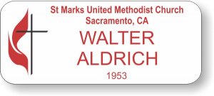 (image for) St Mark\'s United Methodist Church Standard White badge